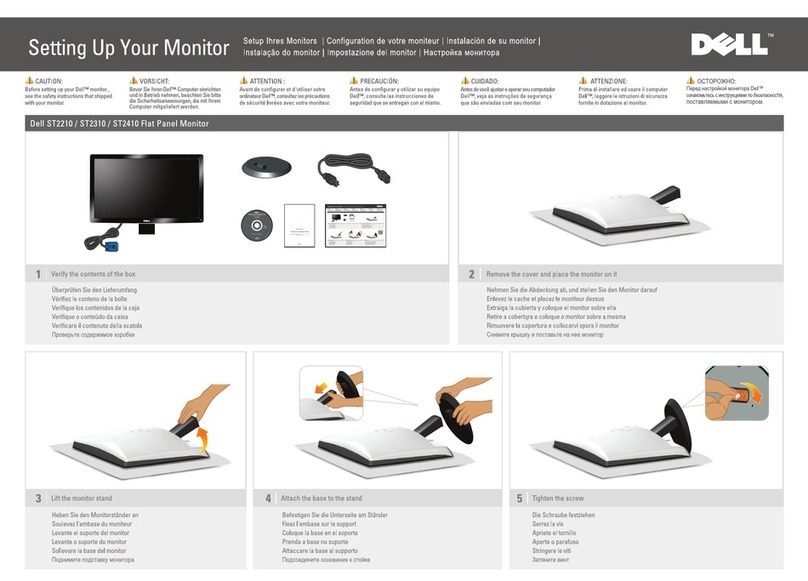 Dell ST2210 - 16:9 Aspect Ratio Flat Panel... Setup guide