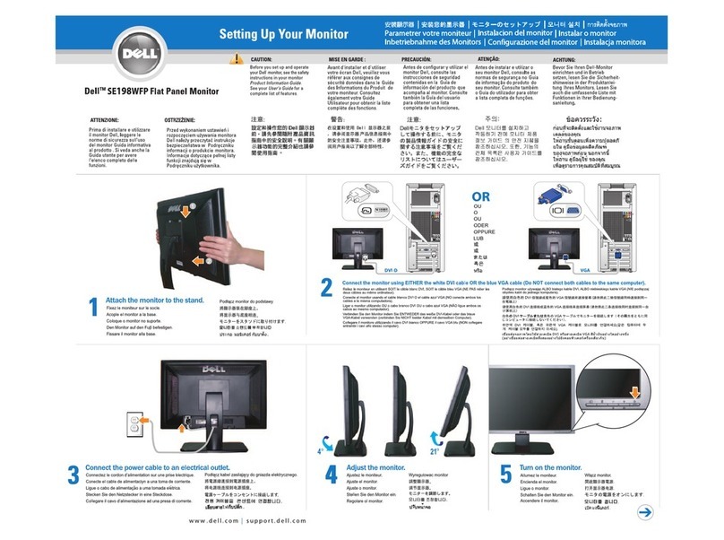Dell SE198WFP - 19" LCD Monitor User manual Dell SE198WFP - 19" LCD Monitor User manual