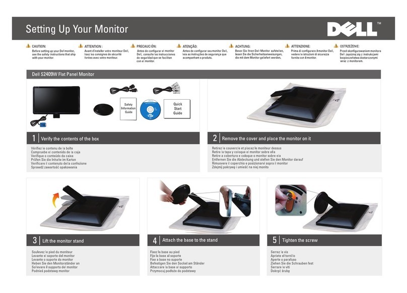 Dell S2409W - LCD Widescreen Monitor User manual