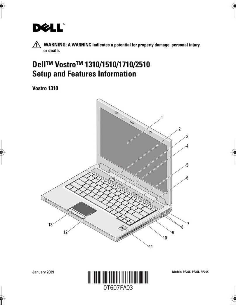 Dell Vostro 1310 Owner's manual
