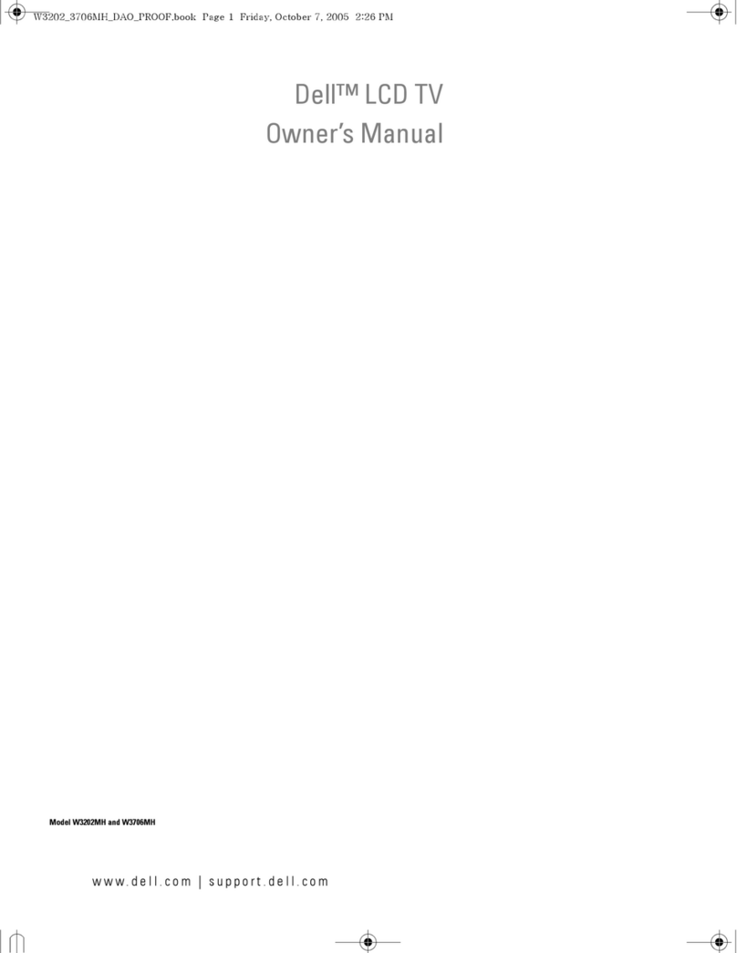 Dell W3202MH User manual