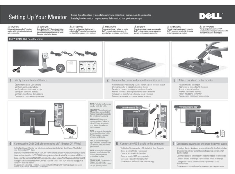 Dell U2410 - UltraSharp - 24" LCD Monitor User manual Dell U2410 - UltraSharp - 24" LCD Monitor User manual