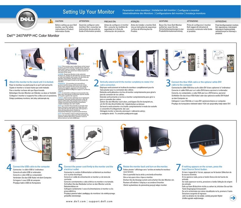 Dell 2407WFP-HC - UltraSharp - 24" LCD Monitor User manual