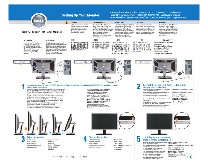 Dell 2707WFP - UltraSharp - 27" LCD Monitor User manual