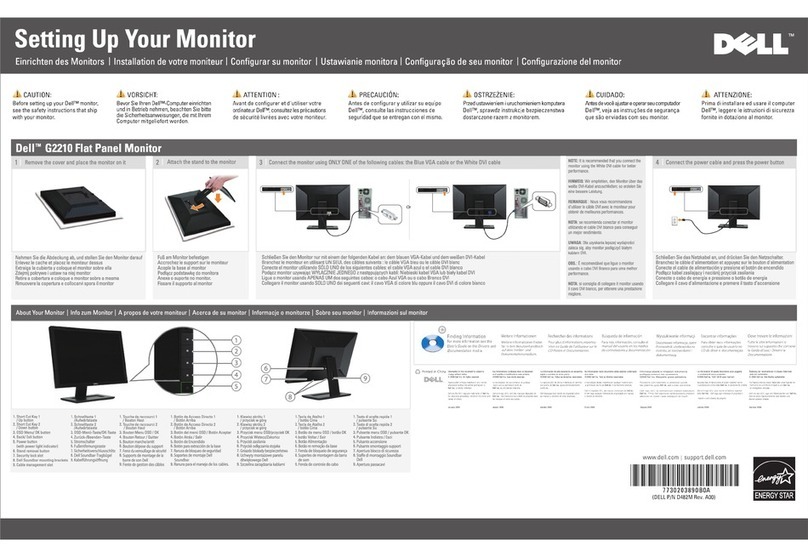 Dell G2210 User manual
