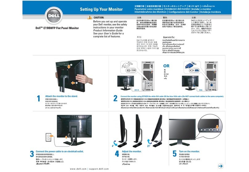 Dell E198WFP User manual Dell E198WFP User manual