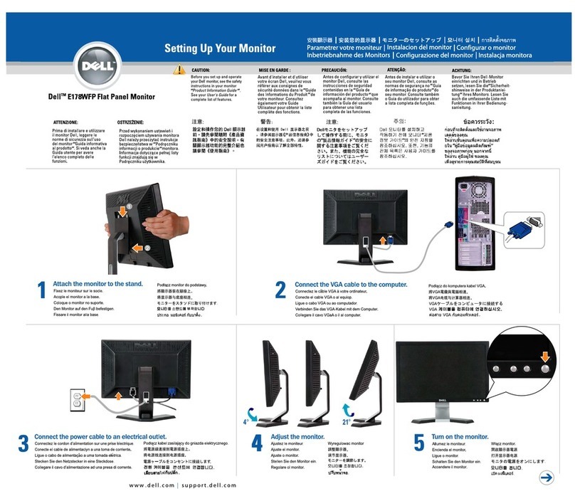 Dell E178WFP - 17" LCD Monitor User manual