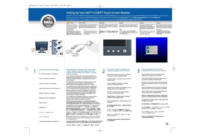Dell E153FPT User manual