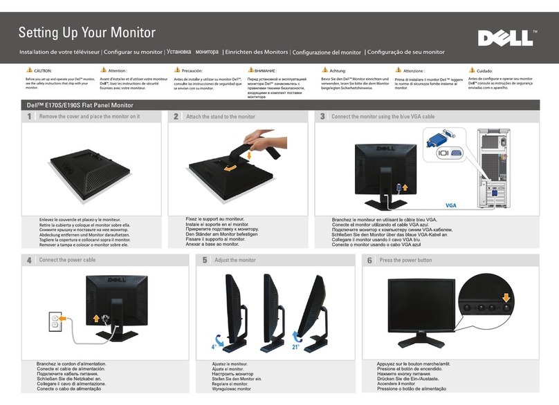 Dell E170S - 17" LCD Monitor User manual