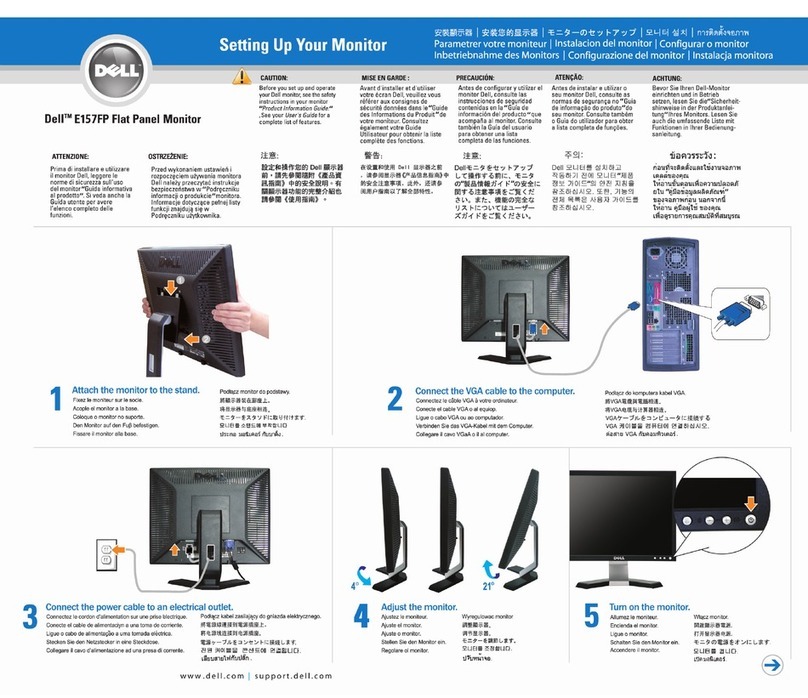 Dell E157FP - 15" LCD Monitor User manual