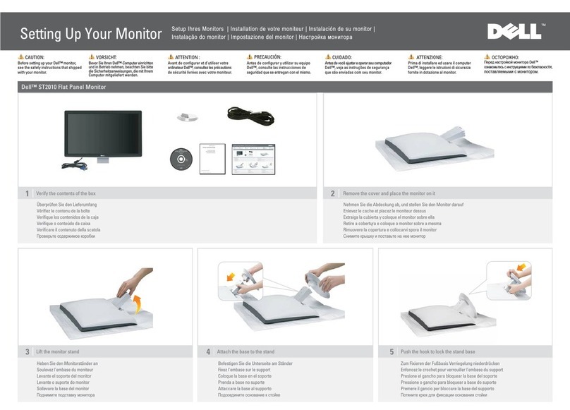 Dell ST2010 - 20" LCD Monitor Setup guide