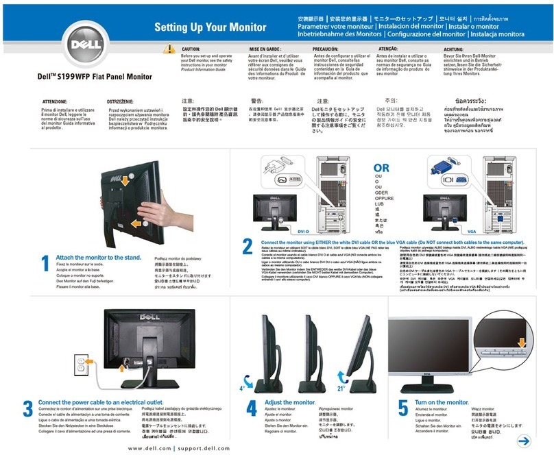 Dell S199WFP - 19" LCD Monitor User manual