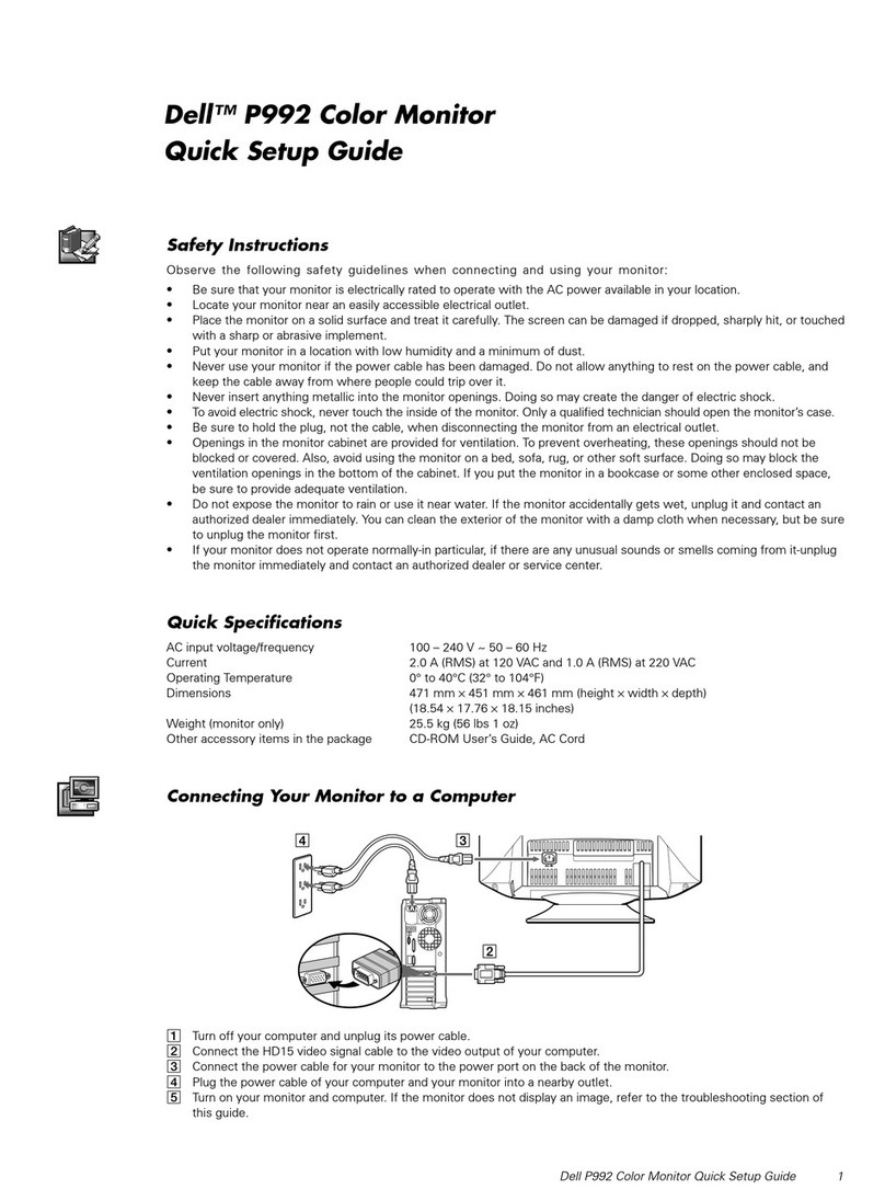 Dell P992 User manual