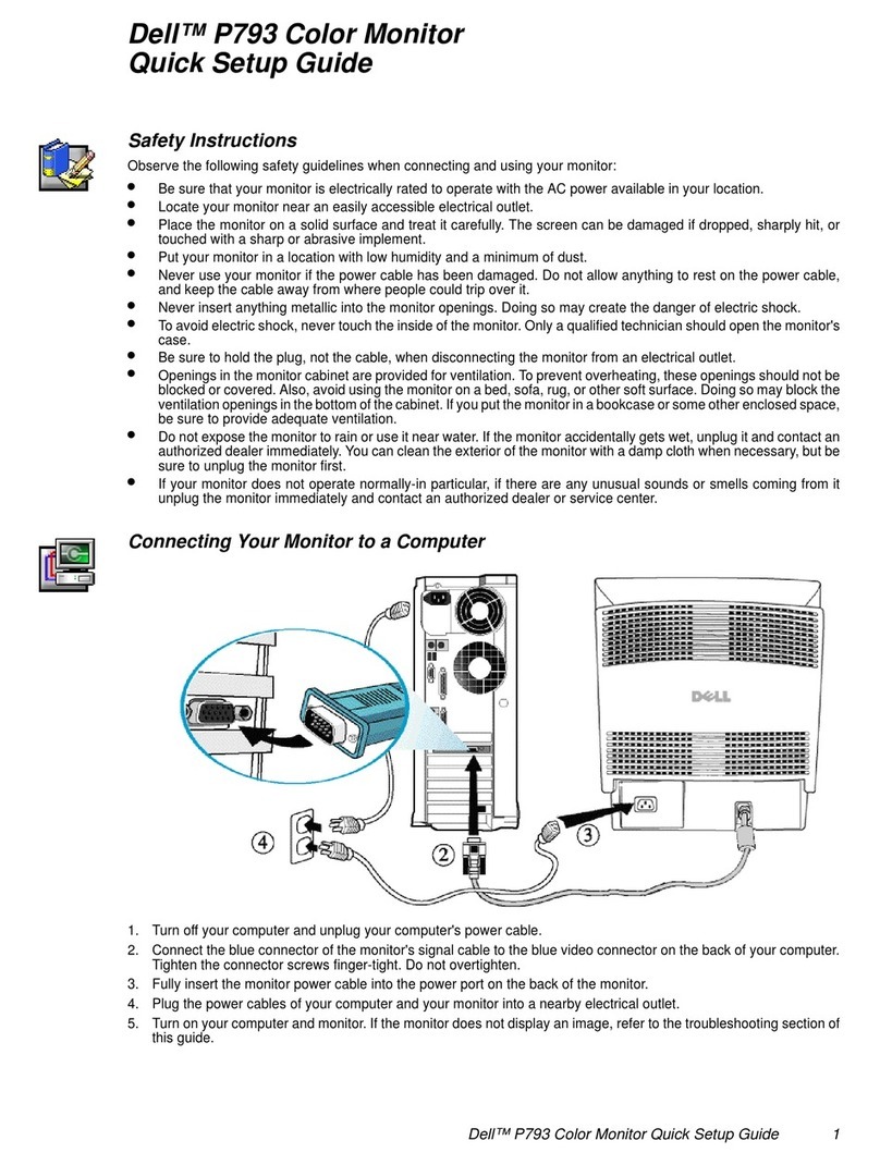 Dell P793 User manual