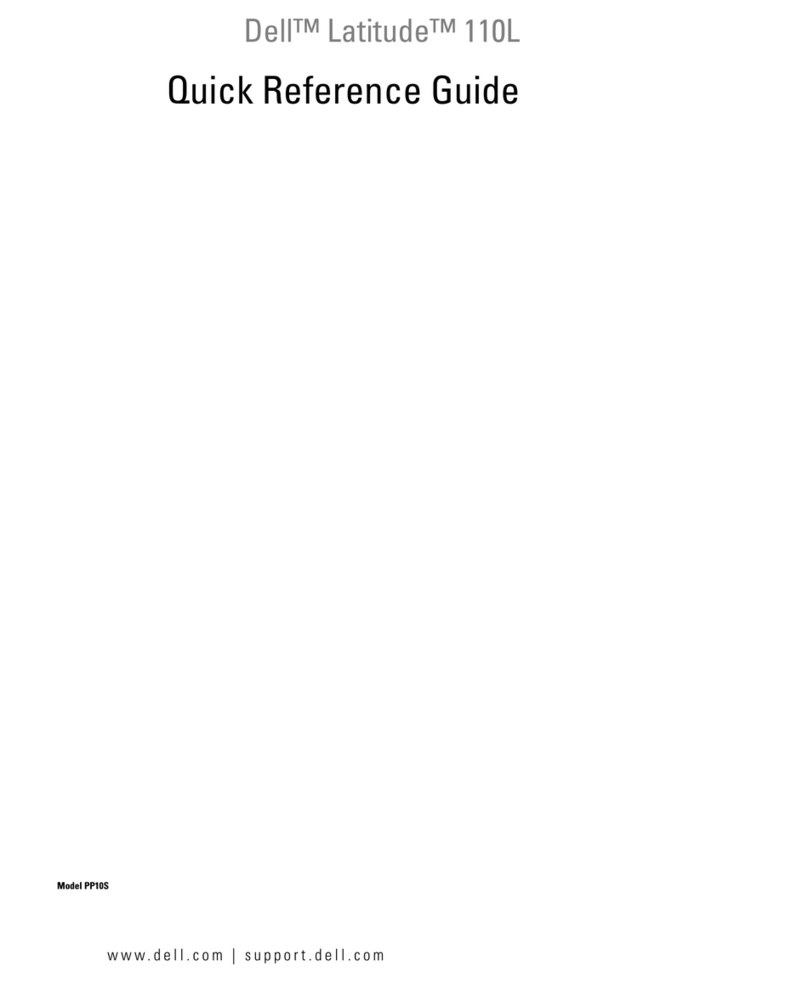 Dell Latitude 110L Quick reference guide