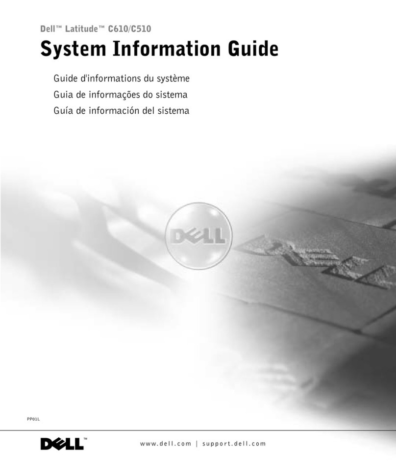 Dell Latitude C510 System information guide