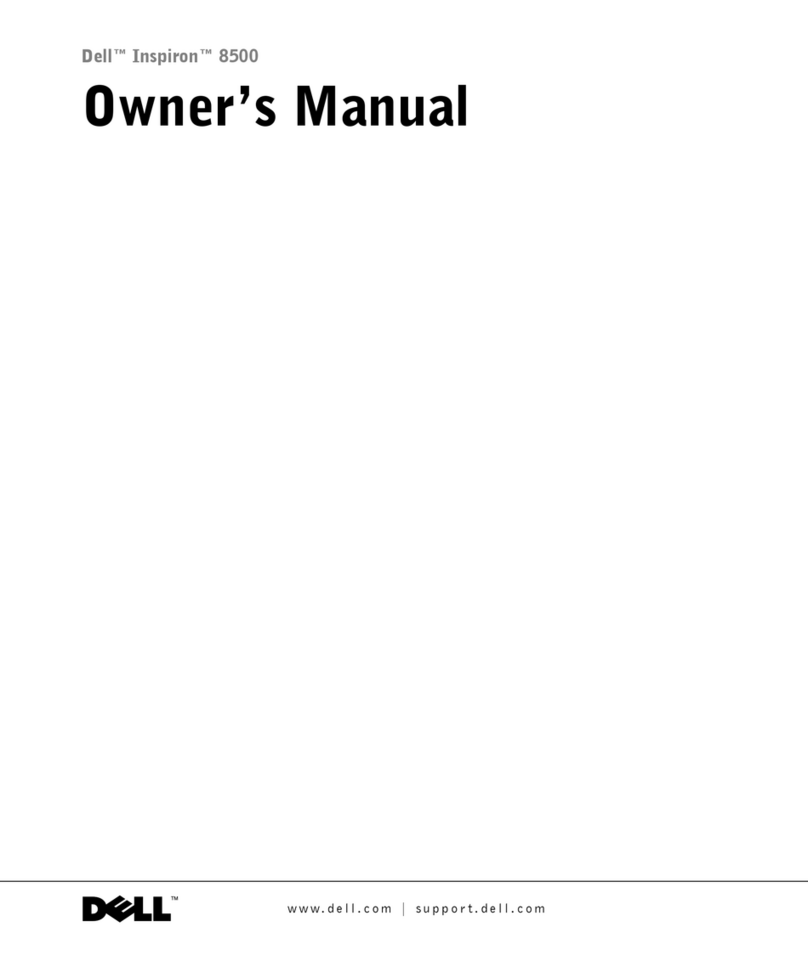 Dell Inspiron 8500 User manual