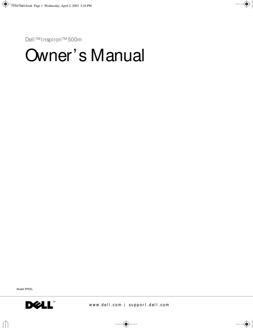 Dell Inspiron 600m User manual