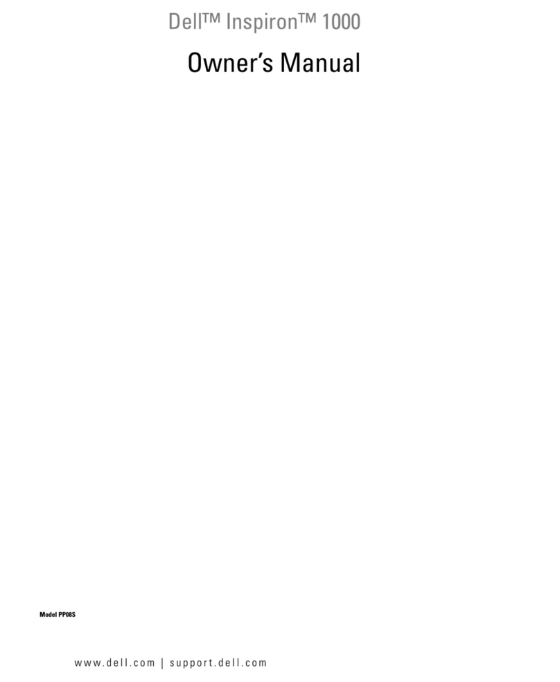 Dell Inspiron 1000 owner's manual