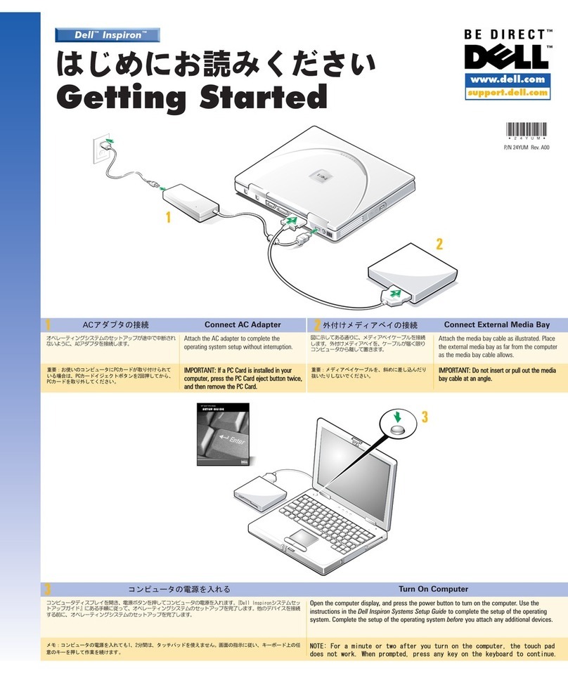 Dell Inspiron 2000 Getting started guide