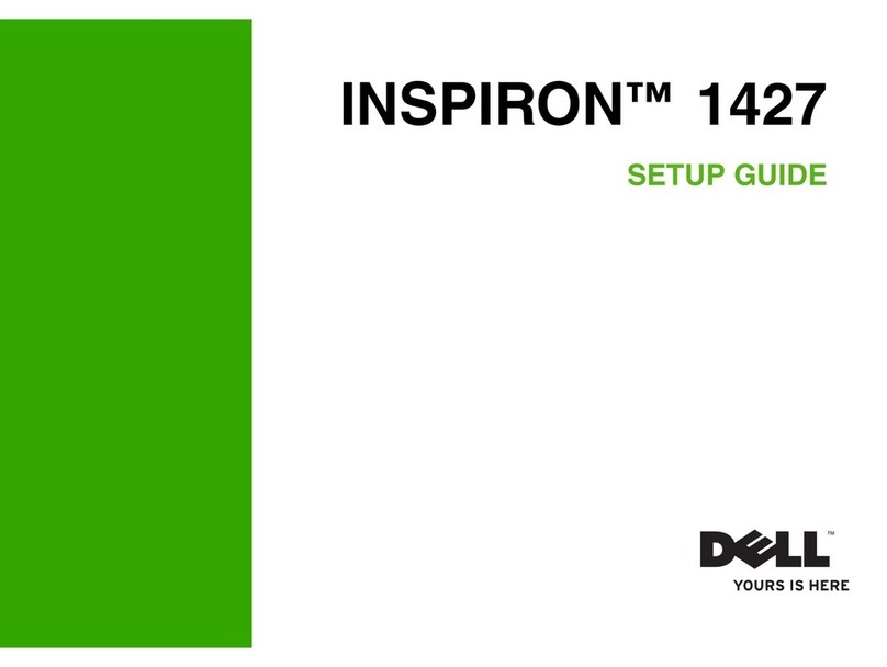 Dell Inspiron 1427 Setup guide