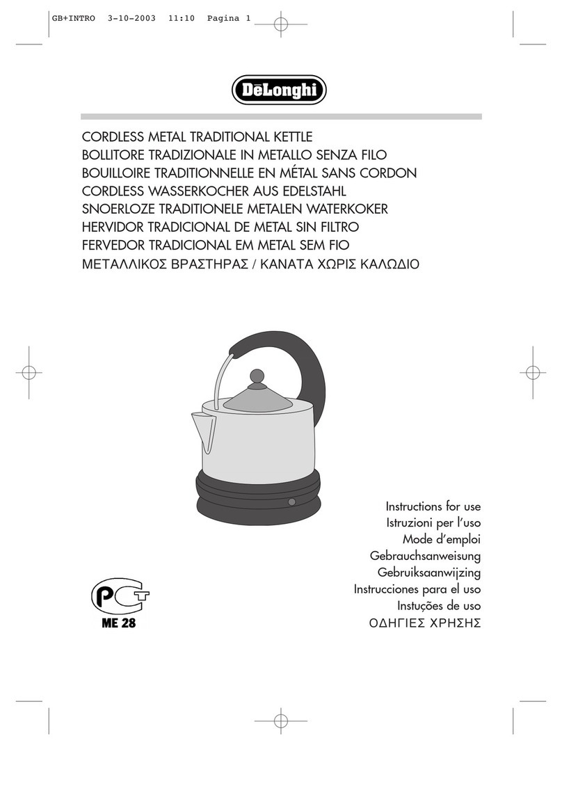 DeLonghi ME 28 User manual