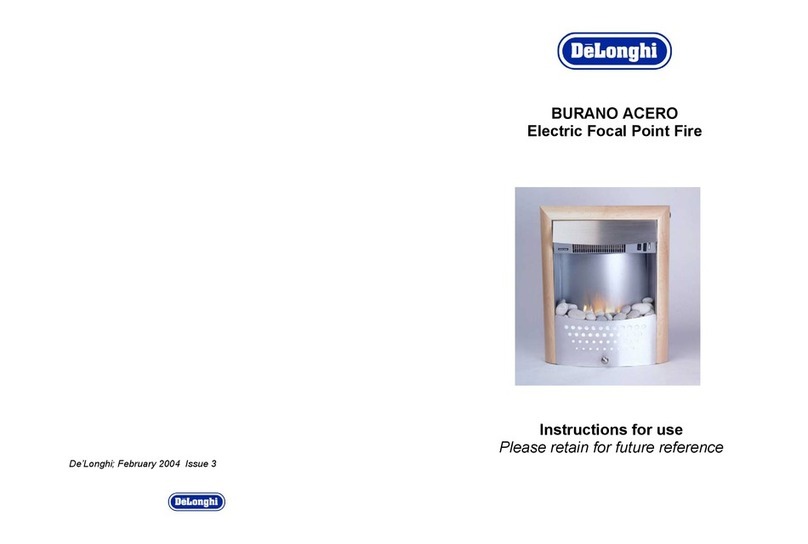 DeLonghi Electric Focal Point Fire Instructions for use