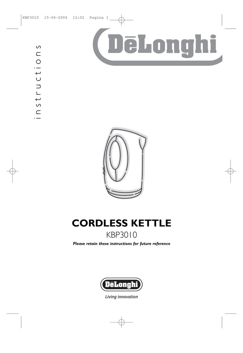 DeLonghi KBP3010 User manual