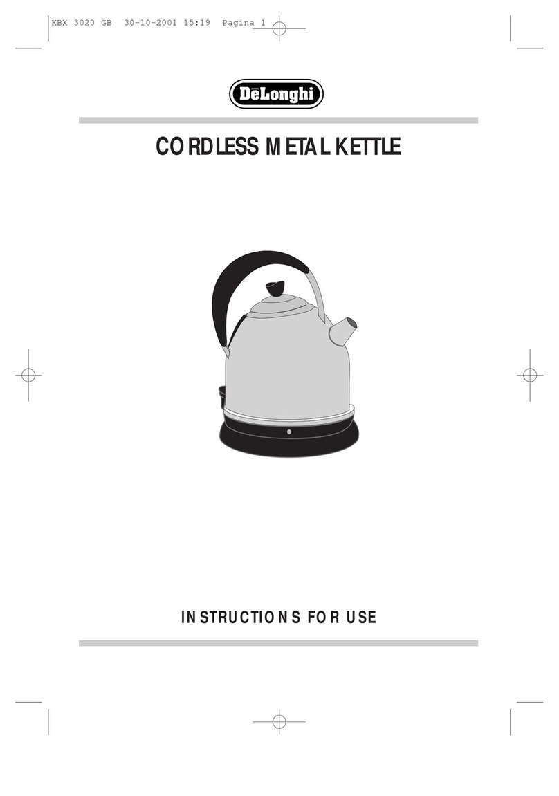 DeLonghi KBX 3020 GB Instructions for use