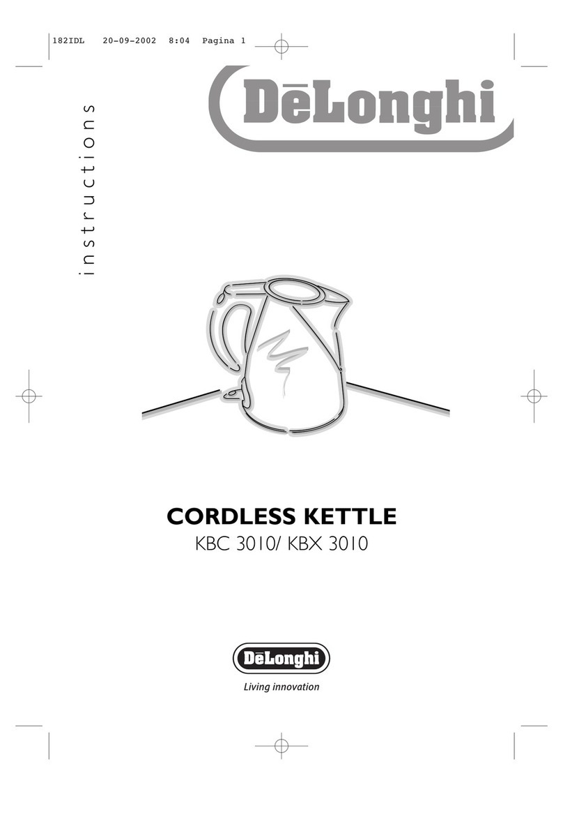 DeLonghi KBC 3010 User manual
