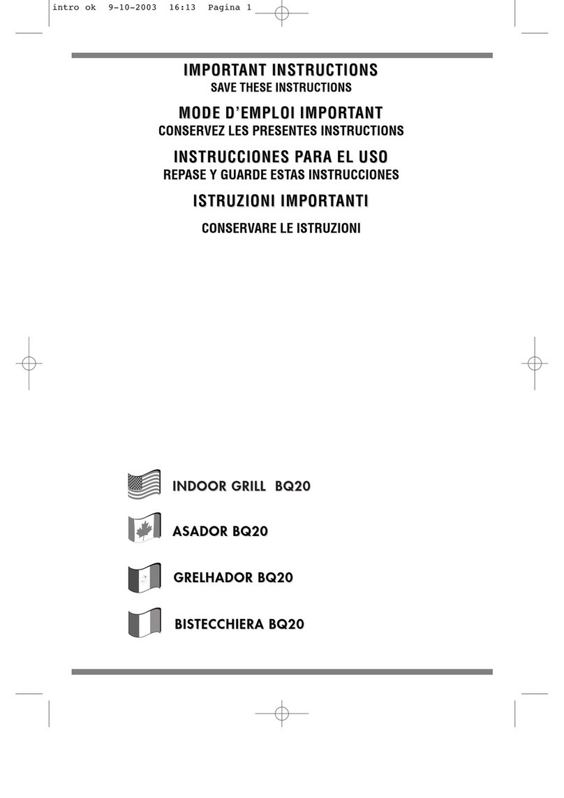 DeLonghi BQ20 User manual