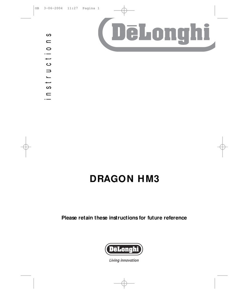 DeLonghi DRAGON HM3 instructions