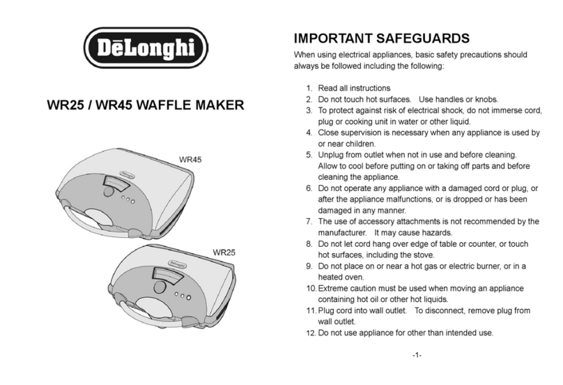 DeLonghi W25 owner's manual