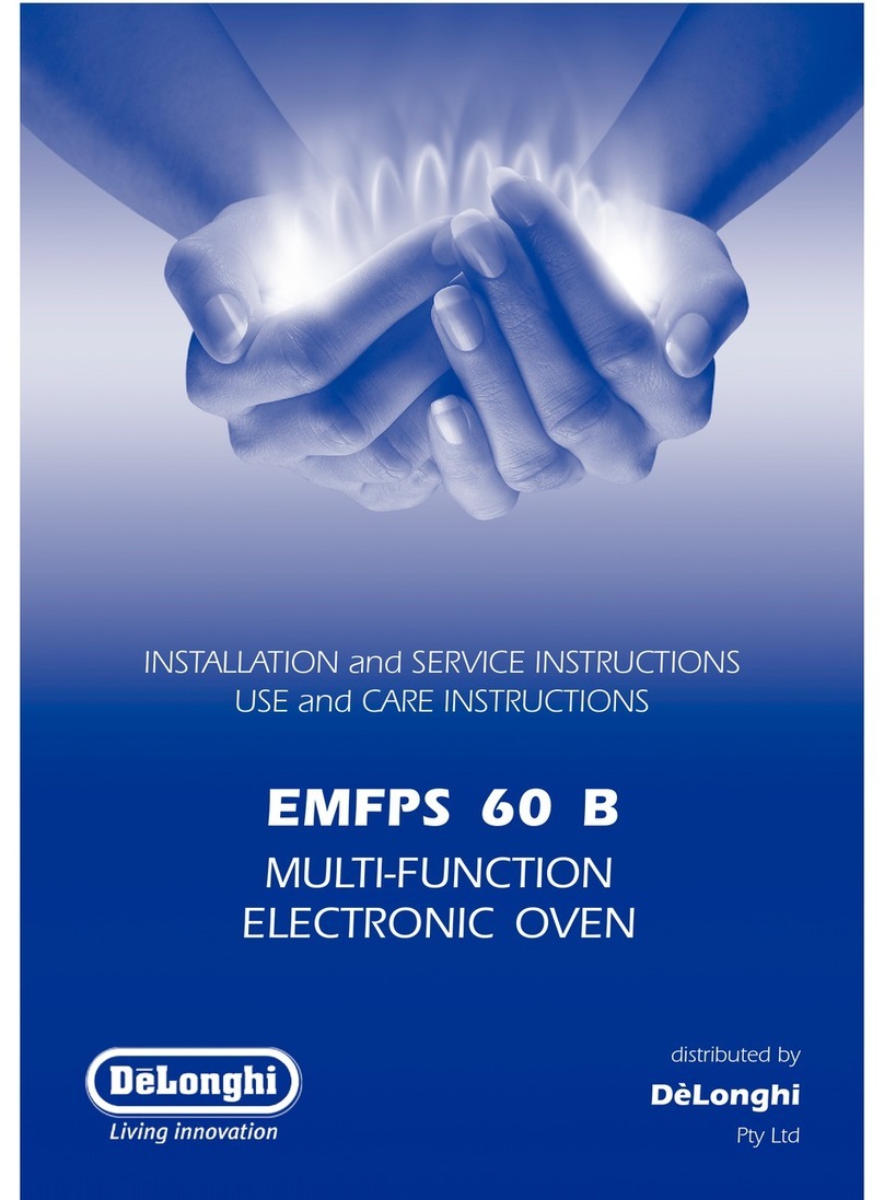 DeLonghi EMFPS 60 B Installation and service instructions