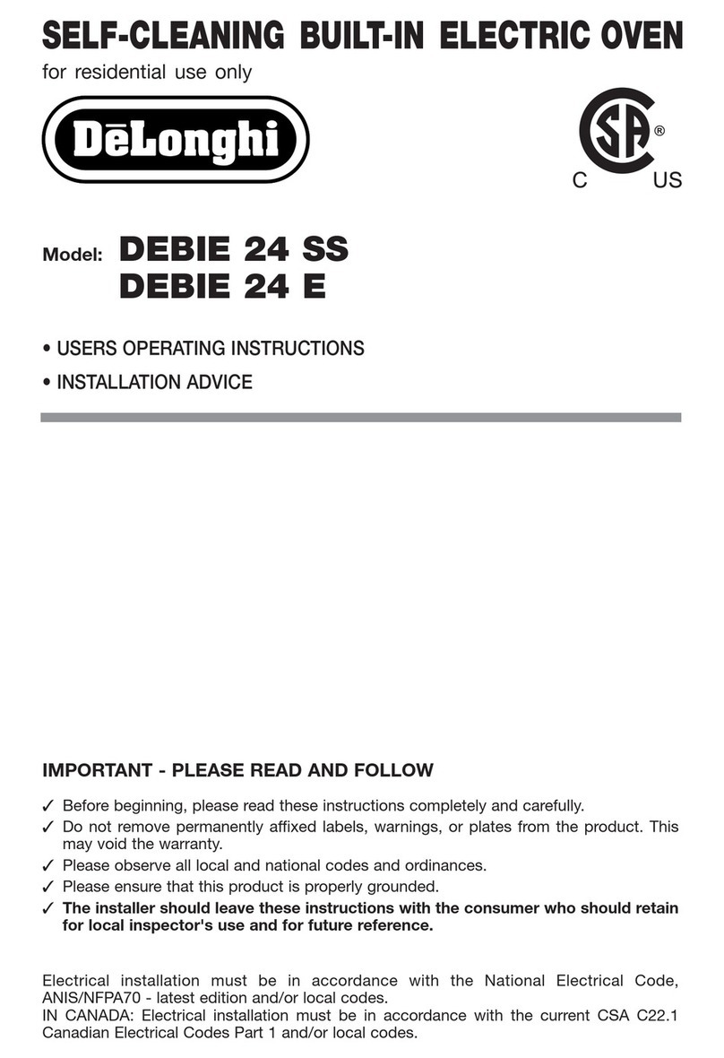 DeLonghi 24 E User manual