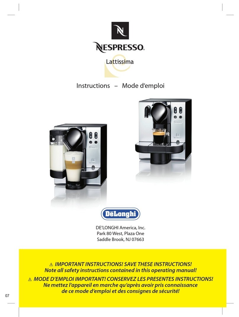 DeLonghi LATTISSIMA EN680M Important instructions