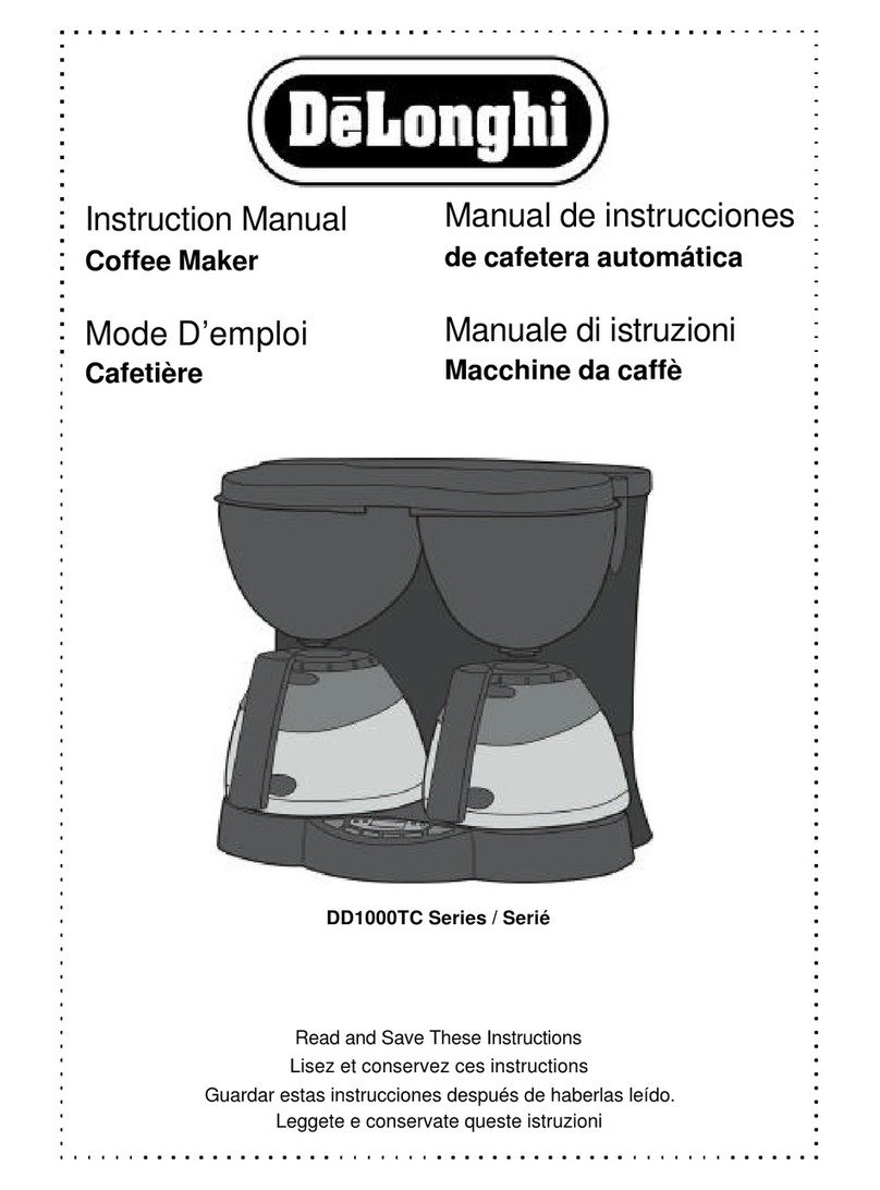 DeLonghi DD1000TC Series User manual
