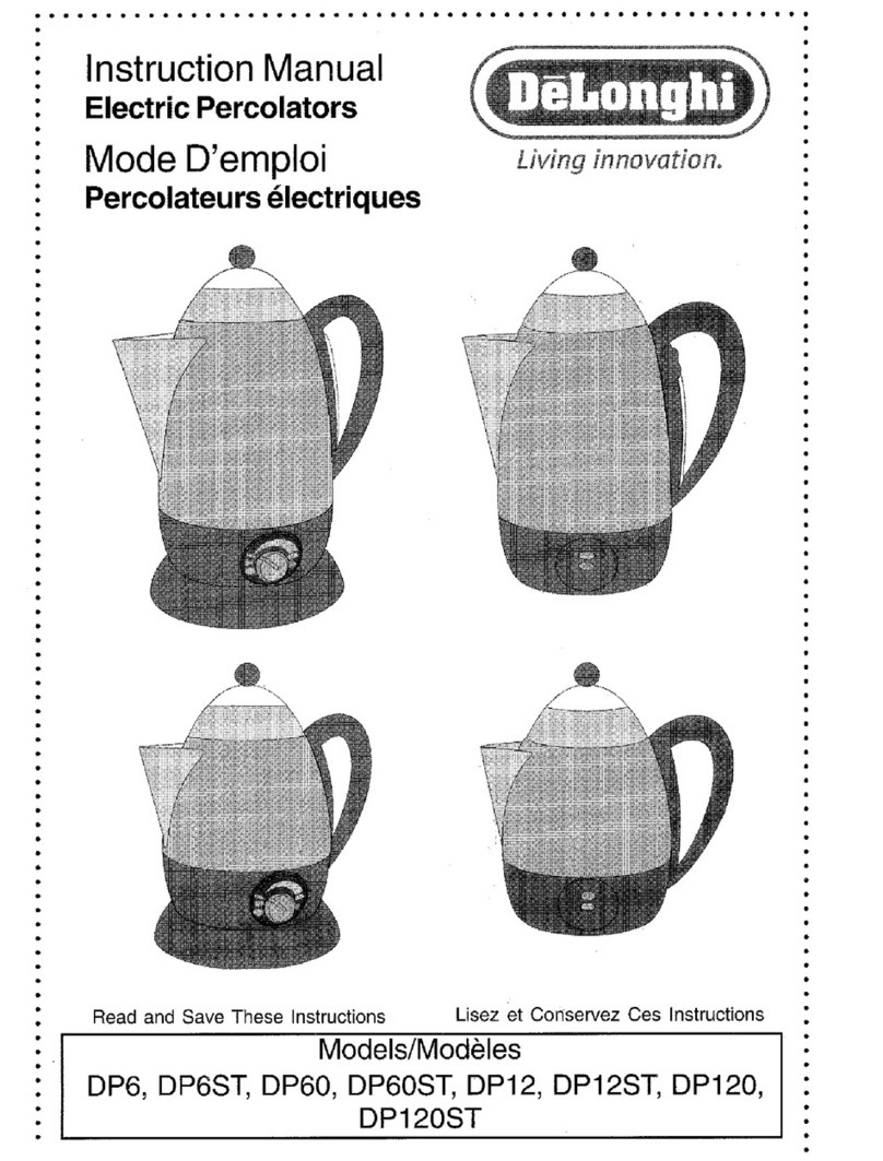 DeLonghi DP12 instruction manual