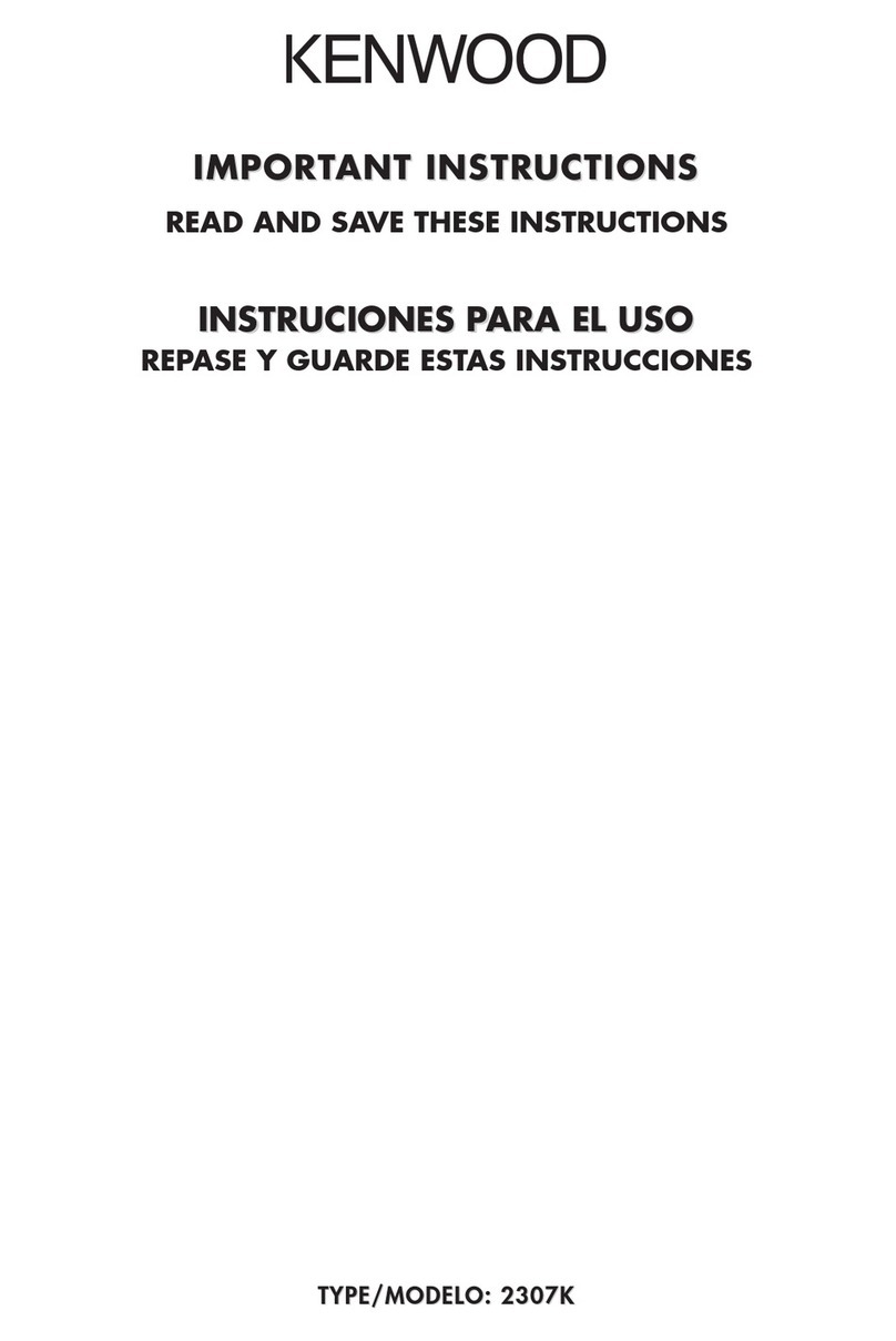 Kenwood 2307K instructions