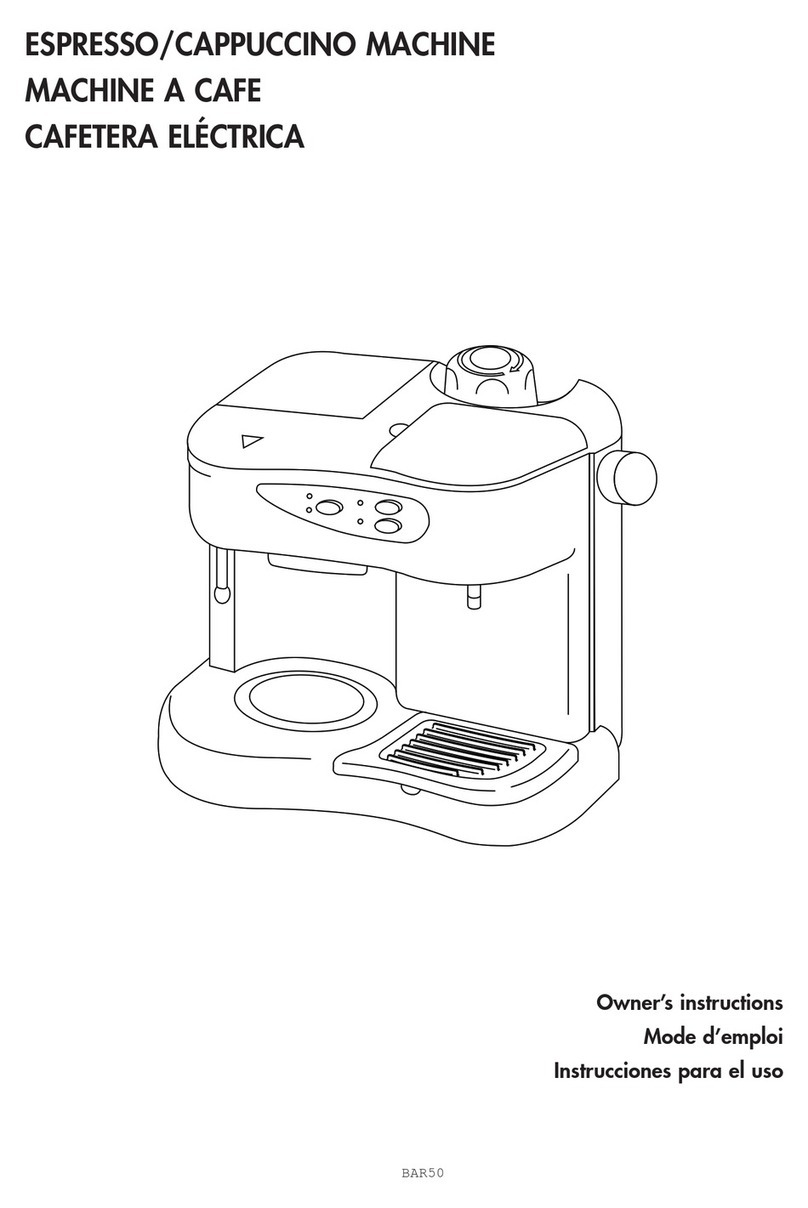 DeLonghi BAR50 User manual