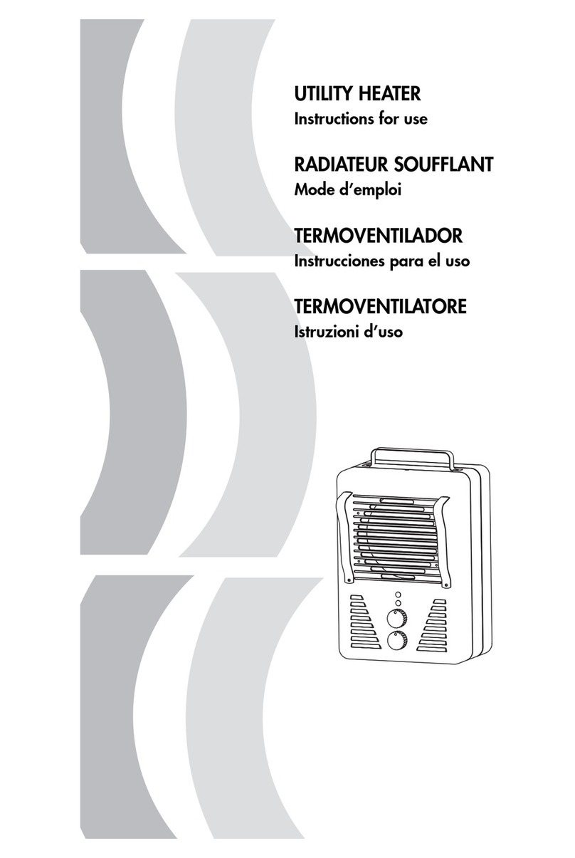 DeLonghi Utility Heater User manual