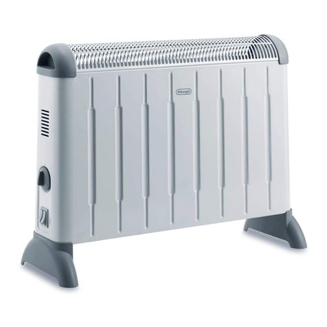 DeLonghi Electric Convector Heater Installation instructions manual