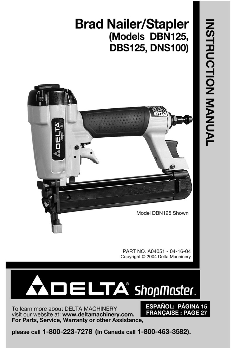Delta ShopMaster DBN125 instruction manual