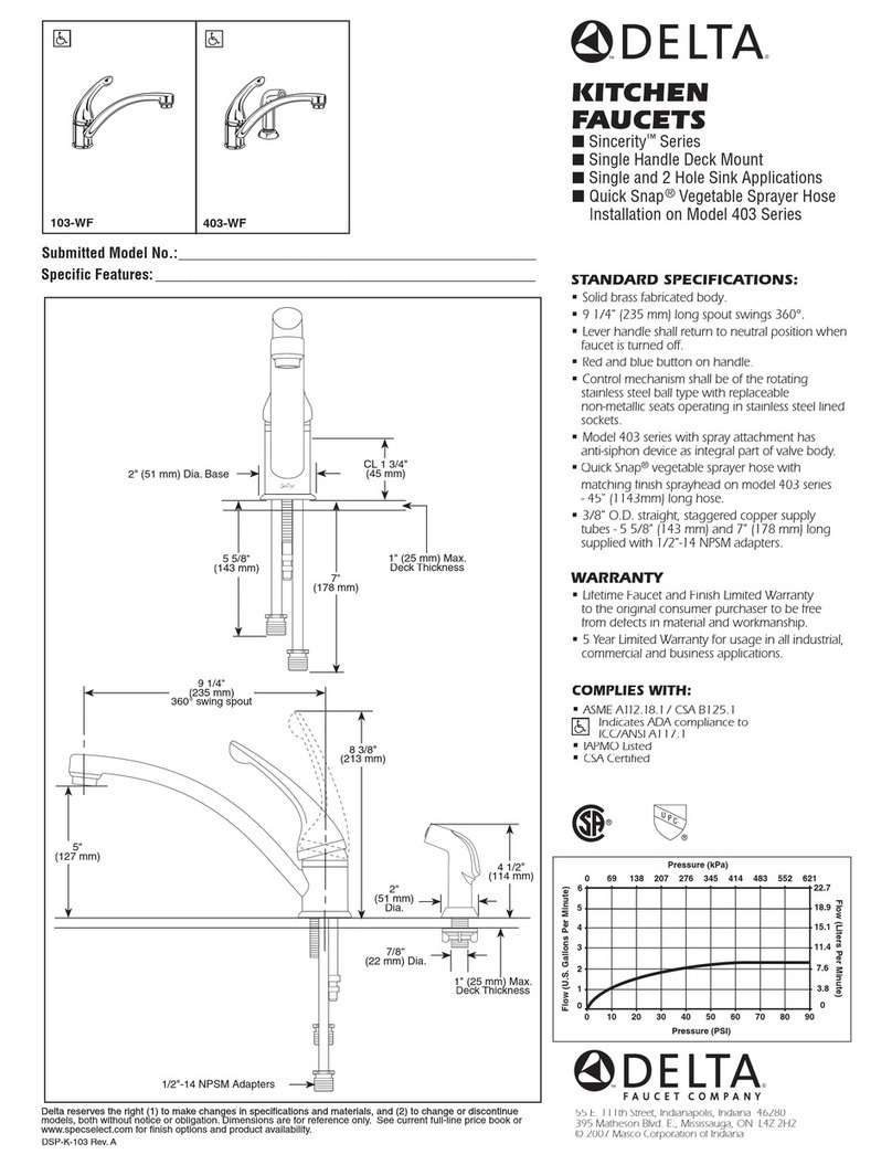 Delta 103-WF Specification sheet