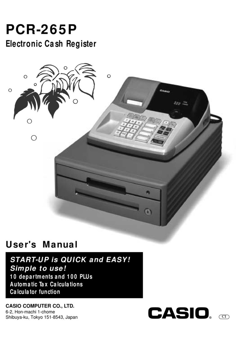 Casio PCR-265P User manual
