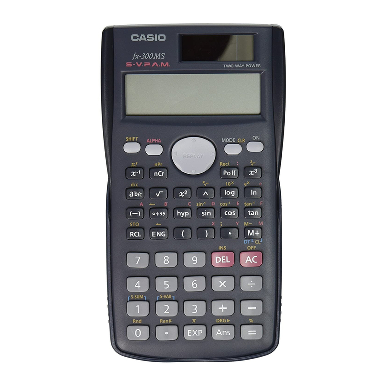 Casio FX 300 Setup guide Casio FX 300 Setup guide