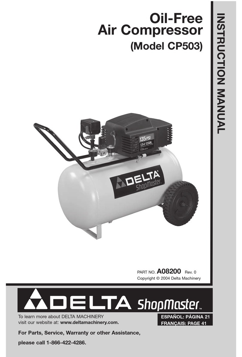 Delta OIL-FREE AIR COMPRESSOR CP503 User manual