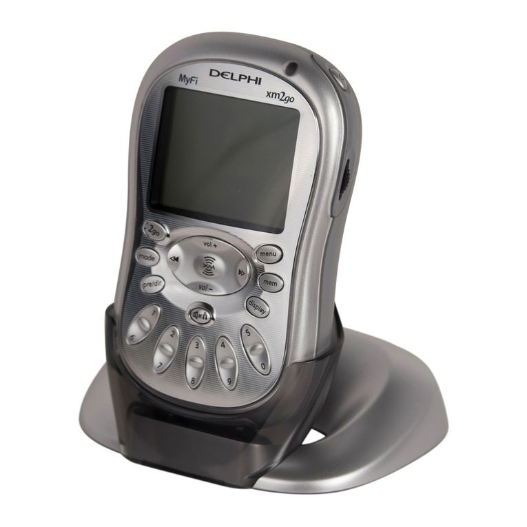 Delphi xm2go MyFi SA10113 User manual
