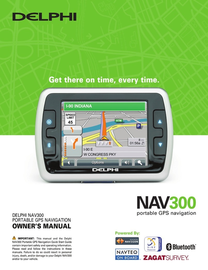 Delphi NAV300 User manual Delphi NAV300 User manual