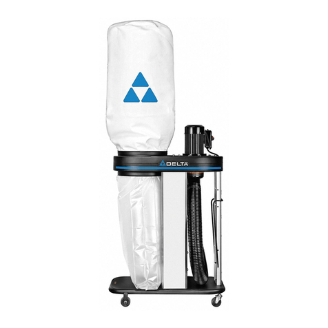 Delta 1-1/2 H.P. DUST COLLECTOR 50-786 User manual